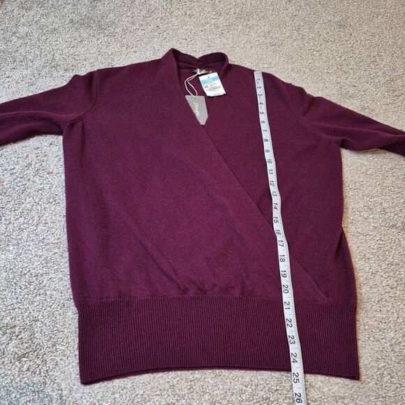 J.Mclaughlin Bennie Purple Wine Cashmere Sweater Size XS - Picture 6 of 7